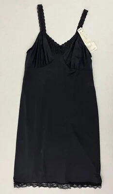 Vestido Cabernet para mujer 38 negro sin mangas completo todo nailon EE. UU. sedoso nuevo con etiquetas Foto 1 de 4