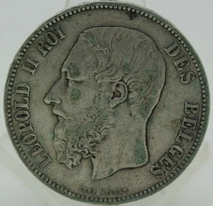 BÉLGICA 1870 5 FRANCOS EN MUY BUEN ESTADO - Imagen 1 de 3