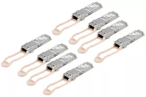 8 Pack | Dell 100Gb QSFP28 MPO Short Range Transceiver - 4WJ41 - Ref - Picture 1 of 2