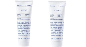 KORRES Lefko Body Milk 125ml x2 New-Fast Shipping - Picture 1 of 3