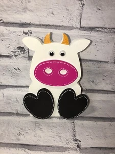 Freestanding Handmade Cow - Nursery Decor - Shelfie- children’s Room - Picture 1 of 3
