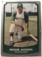 REGGIE JACKSON HOF OAKLAND A'S 1989 PACIFIC BASEBALL LEGENDS #111 CARD