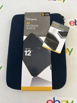 Targus A7 12" Netbook Sleeve Neoprene Blue TSS12611US New - Image 1 of 2