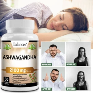 Ashwagandha Orgánica 2100 Mg - 120 Cápsulas Vegetales 100% Orgánicas - Imagen 1 de 11