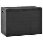 Anthracite Outdoor Storage Box Garden Patio Deck Shed Tool Chest Bench Seat