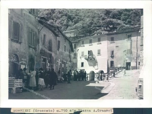 a1049 bozza fotografica montieri piazza a.gramsci provincia di grosseto - Picture 1 of 2