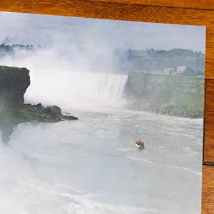 1960's Niagra Falls poster print 16x20 Tourist Viewpoint Waterfall Misty Day USA - Picture 1 of 7