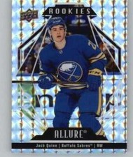 2022-23 Upper Deck Allure White Diamond #124 Jack Quinn RC Rookie Sabres