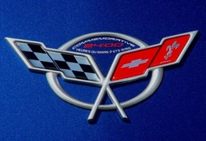 C5 Corvette OEM GM 2004 Lemans Commemorative Edition Flags 19207389 - Foto 1 di 4