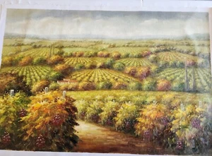 24x36 Toskana Weinberg handbemalt Ölgemälde mittlere Qualität - Bild 1 von 12