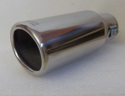 Auspuffblende Endrohr Blende Auspuff EDELSTAHL 75-95mm Oval e-geprüft  i42 - Bild 1 von 4