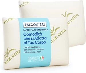 Cuscino per Cervicale Ergonomico per Dormire in Memory Foam HD Guanciale Classic - Foto 1 di 12