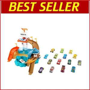 Color Shifters Sharkport Showdown Playset with 18 Cars - Thrilling Racing Fun! - Picture 1 of 6