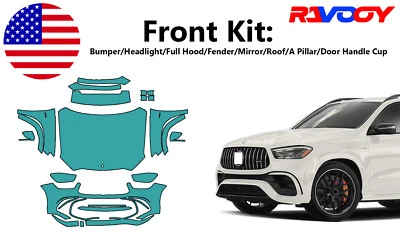 For Mercedes-Benz GLE AMG 63 SUV 21-25 Front Paint Protection Film PreCutKit PPF - Image 1 of 4