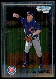2010 Bowman Chrome Prospects Logan Watkins Chicago Cubs #BCP11