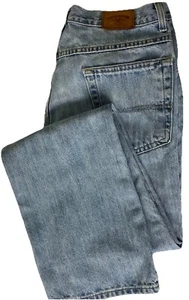 Bills Khakis Jeans Mens 33x34 Straight Leg Denim Light Wash Casual Made In USA - Picture 1 of 12