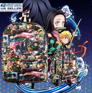 Demon Slayer Anime Backpack Bag Mochila Schoolbag. Kimetsu no Yaiba - Picture 1 of 4