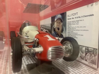 A.J. FOYT GALLERY W/ LARGE 1/12 SCALE, BOWES SEAL FAST SPECIAL, 1962 DIRT CHAMP  - Image 1 of 4