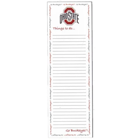 Ohio State Buckeyes Magnetic To Do List Pad Cover