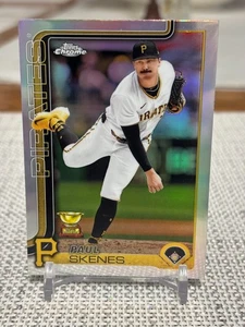 2025 Topps Chrome #300 Paul Skenes (Refractor) Pittsburgh Pirates - Picture 1 of 2
