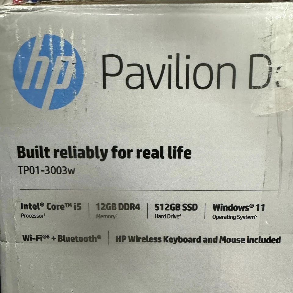 HP Pavilion TP01-3003w (512GB SSD, Intel Core i5-12400, 12GB RAM) Tower PC... - Image 1 of 1