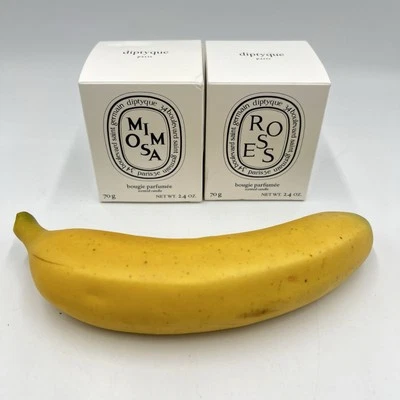 Velas Diptyque Rosas y Mimosa 2X - 2,4 oz / 70 g - Nuevas en caja abierta Foto 1 de 4