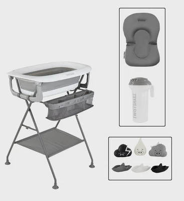 Twistshake Luxus-Badeset Badewanne mit Ständer Set Faltbar ink. Zubehör Neu - Bild 1 von 4