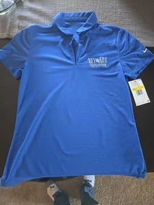 NUOVO Nike Donna Dri-FIT Micro Piqué Bl Golf Camicia Donna Small REY AZUL TEQ - Foto 1 di 4