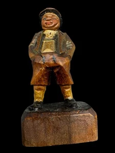 Anri Holzschnitzerei 2,75" Mann Holz Italien Italienische Skulptur - Bild 1 von 7