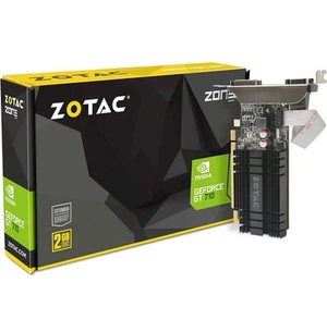 ZOTAC GeForce GT 710 2GB DDR3 PCI-E2.0 DL-DVI VGA HDMI Passive Cooled Single Slo - Picture 1 of 6