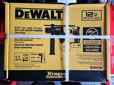 New DeWalt DCH072B 9/16” / po / Pulg SDS Plus Brushless Rotary Hammer Tool Only - Image 1 of 2