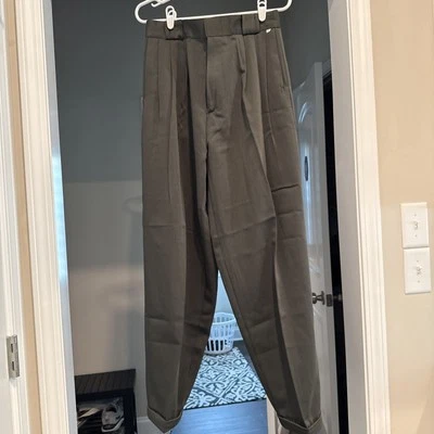 Women's Wide Leg Suit Pants Casual Loose High Waisted 32 Waist X 32 Long - Image 1 of 4