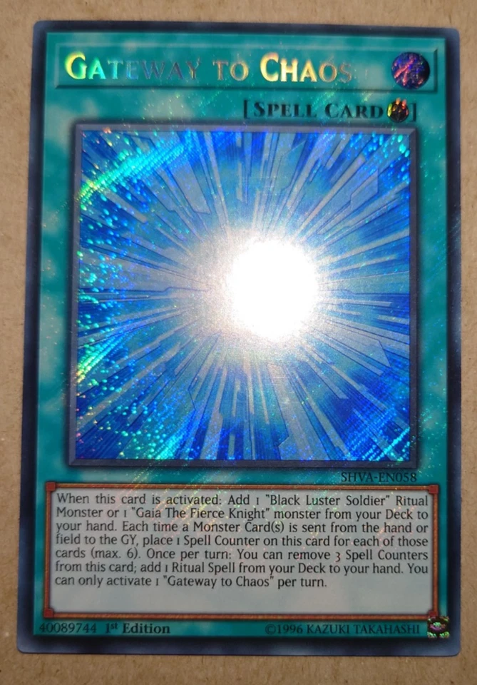 Gateway to Chaos SHVA-EN058 Yu-Gi-Oh! Card Secret Rare 1st Edition - Image 1 of 2