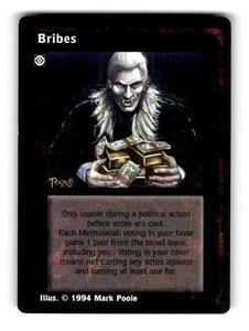 1994 White Wolf Jyhad Trading Card Game Bribes - Picture 1 of 4