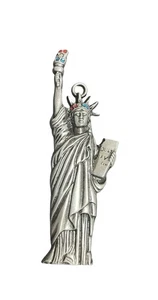 Gloria Duchin Zinn Weihnachtsschmuck Lady Liberty Statue New York USA Made 2007 - Bild 1 von 8