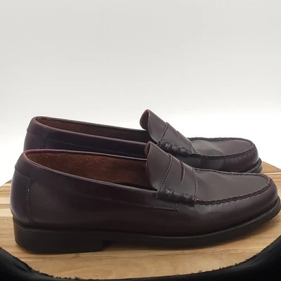 Mocasines GH Bass Para Hombres Talla 10 Weejuns Logan Borgoña Vino Cuero Informales De Colección  Foto 1 de 4