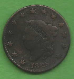 1825 MATRON HEAD, LARGE CENT, 200 YEARS OLD!!! - Picture 1 of 2
