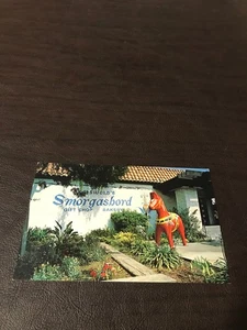 UNPOSTED POSTCARD - GAISWOLD'S SMORGASBORD RESTAURANTS - CLAREMONT, CALIFORNIA - Picture 1 of 2