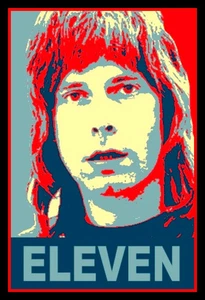 4.5" Nigel Tufnel ELEVEN vinyl sticker. Funny Spinal Tap movie decal - Picture 1 of 2