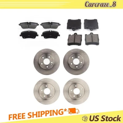 Kit Pastillas Freno Traseras Delanteras y Rotores Mercedes-Benz C230 1.8L 2003 2004 2005 Foto 1 de 4