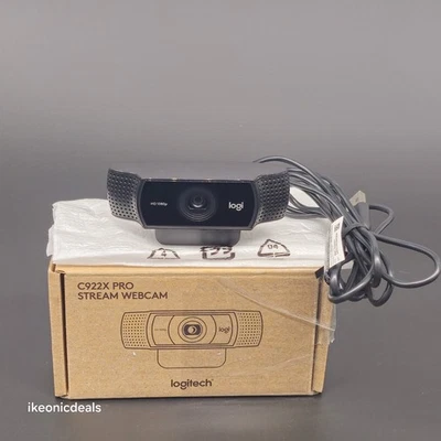 Logitech C922X Pro Stream 1080p HD Webcam Black - Open Box & Tested - Fast Ship - Image 1 of 4