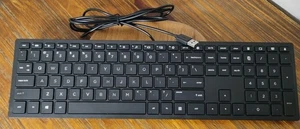 HP Wired USB Keyboard 928922-001 Good Used Condition  - Picture 1 of 7