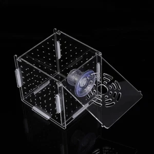 Caja de Cría Pecera Betta Incubadora Separador Pequeño Acuario Accesorio - Imagen 1 de 12