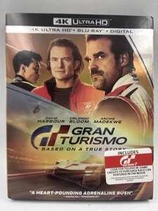 Gran Turismo: Based On A True Story 4k Ultra HD Blu Ray + Digital W/Slipcover - Picture 1 of 7
