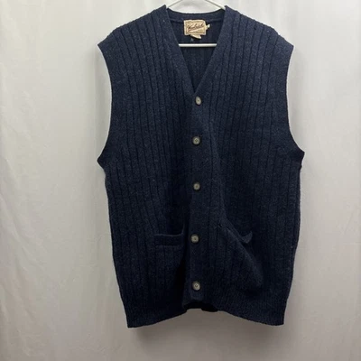 Woolrich Men’s Vest Size XXL Navy Blue Button Up  - Image 1 of 4