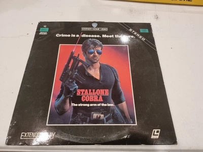  Cobra " Sylvester Stallone" (1986 LASERDISC) RARE/READ/gr - Image 1 of 4