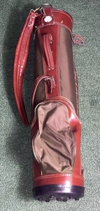 Bolso de carrito de golf vintage HOT-Z con correa palos de 14 vías div imitación cuero lona 65553 - Imagen 1 de 9