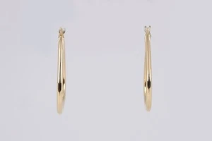 18k Yellow Gold Triangle Hoop Earrings (1.81g.) - Picture 1 of 3
