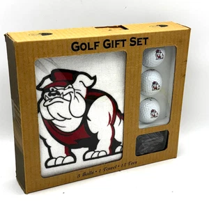 Bulldog Golf Set Regalo 3 Palline Asciugamano 12 T-shirt Nuovo Sigillato Logo Mascotte Tifoso Sportivo - Foto 1 di 5