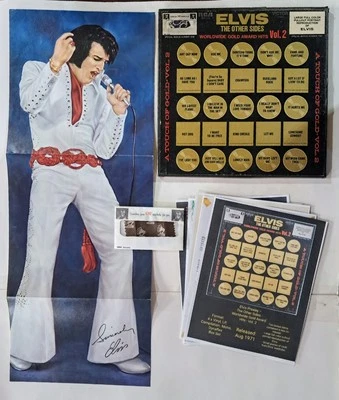 Elvis Presley "The Other Sides" Worldwide Gold Vol-2, Poster & Swach included  - Image 1 of 4
